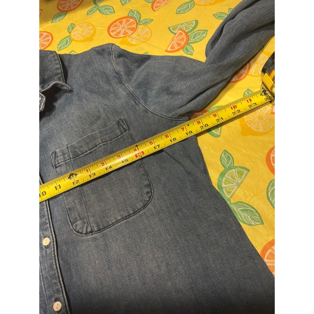 Western Womens Universal Thread Denim Button Down Shirt S Blue - Picture 4 of 6
